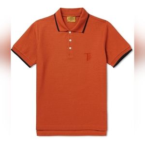 Tod's - Logo-Embroidered Cotton-Piqué Polo Shirt - Orange size L 50